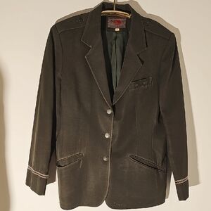 Vintage BILL HAIRE‎ Classic Olive Green Women's BlazerEastern Airline 14